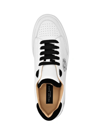 Shop Philipp Plein Flat Shoes In White / Black