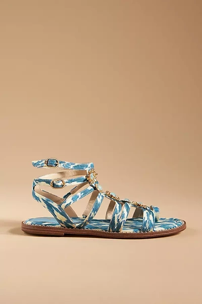 Shop Sam Edelman Tianna Gladiator Sandals In Blue