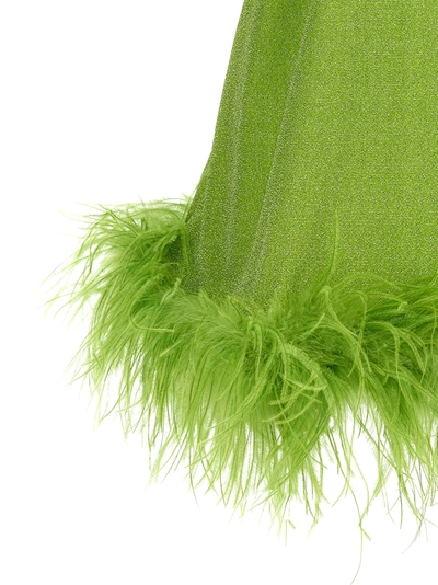 Shop Oseree Lumiere Plumage Dresses Green