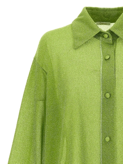 Shop Oseree Lumiere Shirt, Blouse Green