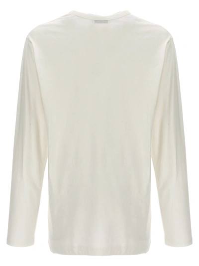 Shop Yohji Yamamoto Printed T-shirt White