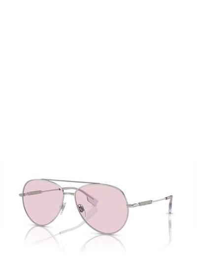 Shop Burberry Sunglasses In Silver