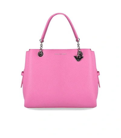 Shop Ea7 Emporio Armani  Charm Pink Handbag