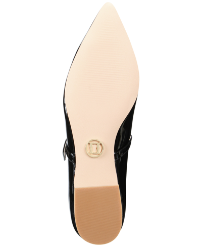 Things Ii Come Women's Kyra Luxurious Slip-on Mary Jane Pointed Toe Flats In Black
