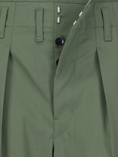 Shop Lemaire Trousers In Green