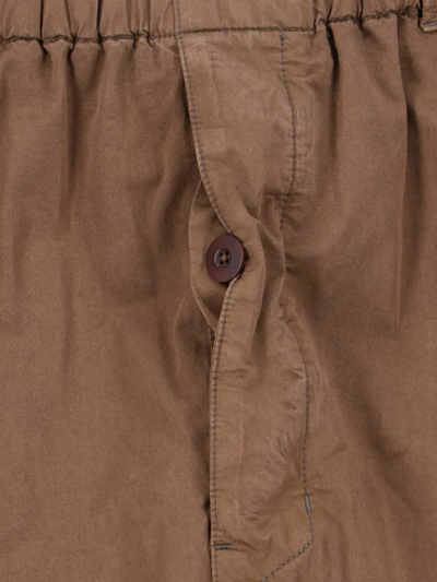 Shop Lemaire Trousers In Brown