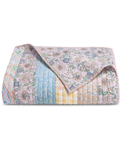 Shop Charter Club Spring Gingham Patchwork Quilt, Twin, Created For Macy's In Multi