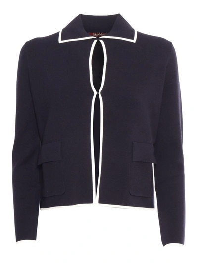 Max Mara Studio Coat In Blue