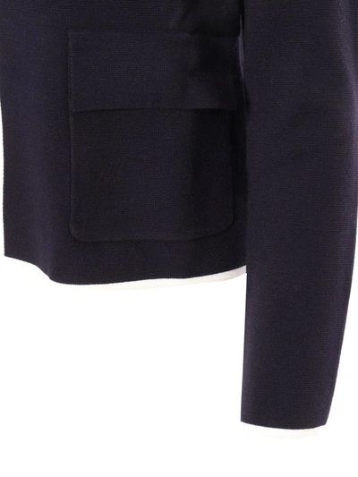 Max Mara Studio Coat In Blue
