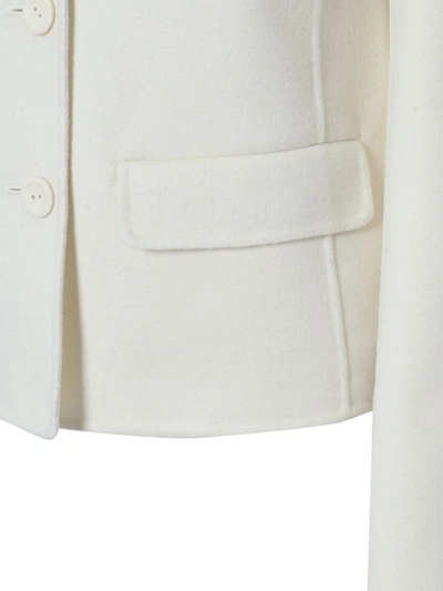 Shop Max Mara Studio Jacket In White