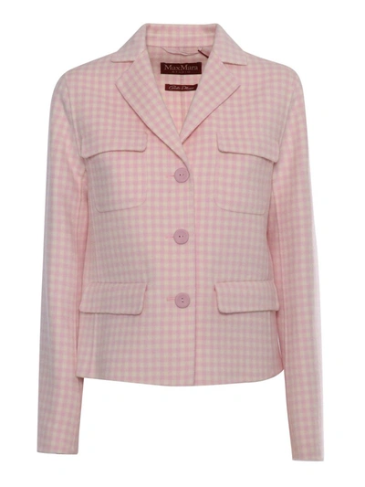 Max Mara Pink And White Shirt In Pink