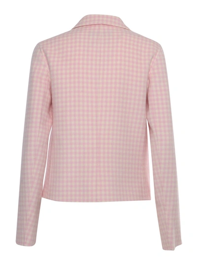 Max Mara Pink And White Shirt In Pink