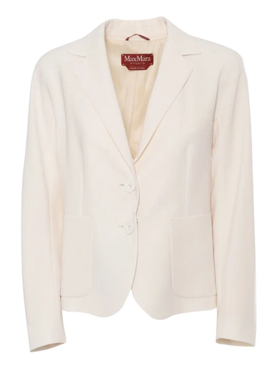 Shop Max Mara Studio Jacket In White