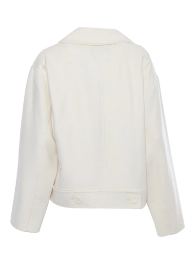 Shop Max Mara Studio Jacket In White