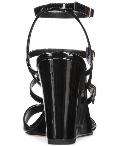 Shop Things Ii Come Women's Andie Luxurious Dress Gladiator Wedge Sandals In Black