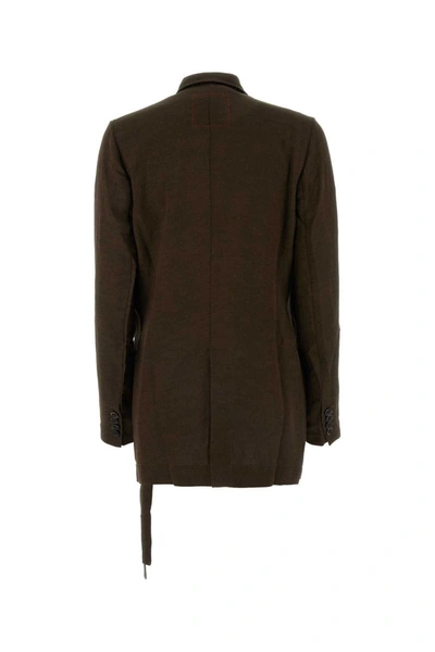 Shop Uma Wang Jackets And Vests In Brown