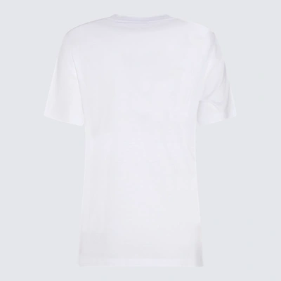 Shop Versace T-shirts And Polos In White+gold