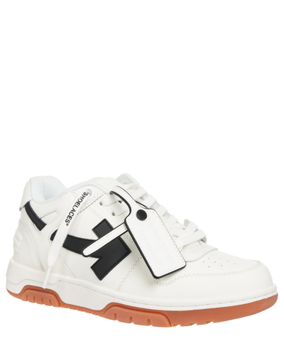 Pre-owned Off-white Sneaker Damen Out Of Office Owia259c99lea0100110 White - Black Leder In Weiss