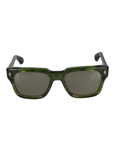 Shop Chrome Hearts Wayfarer Classic Sunglasses In Dark Green