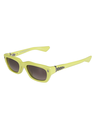 Shop Chrome Hearts Rectangle Classic Sunglasses In Tweety