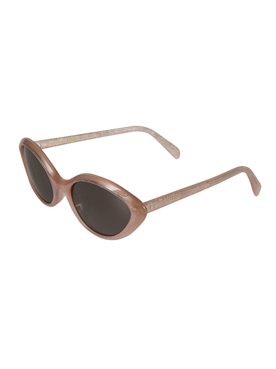 Shop Celine Embellished Cat-eye Sunglasses In 74n