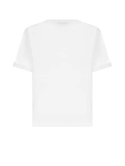 Shop Saint Laurent T-shirt In Bianco
