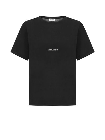 Shop Saint Laurent T-shirt In Nero