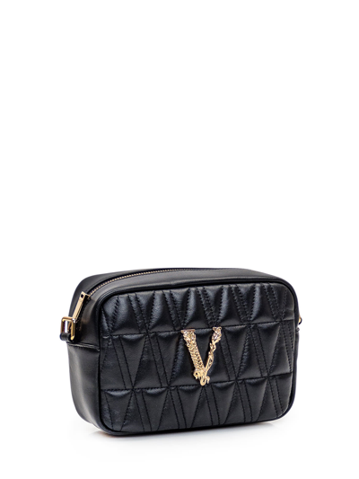 Shop Versace Virtus Bag In Nero-oro