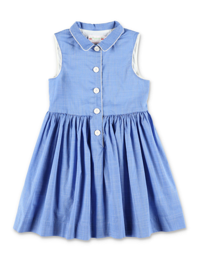 Shop Bonpoint Anne Dress In Bleu Intense
