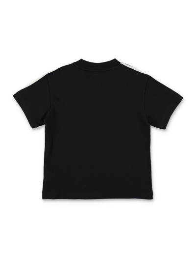 Shop Palm Angels Logo Track T-shirt In Black