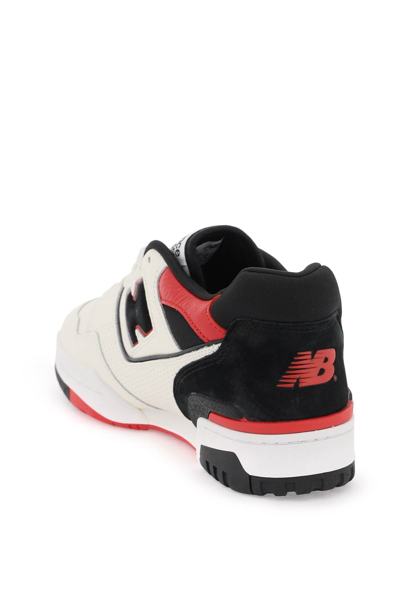 Shop New Balance 550 Sneakers In White Red (white)