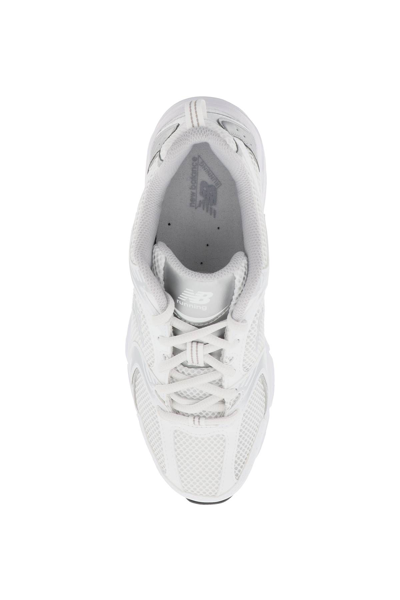 Shop New Balance 530 Sneakers In White Silver (silver)