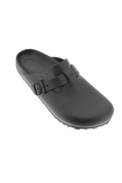 Shop Birkenstock Eva Boston Sabot Narrow Fit In Black (black)