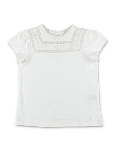 Shop Bonpoint Fina T-shirt In White