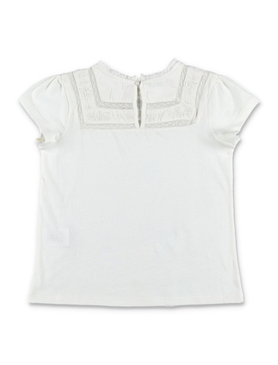 Shop Bonpoint Fina T-shirt In White