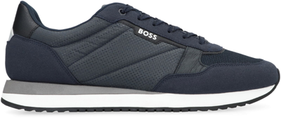 Shop Hugo Boss Kai Low-top Sneakers In Blue