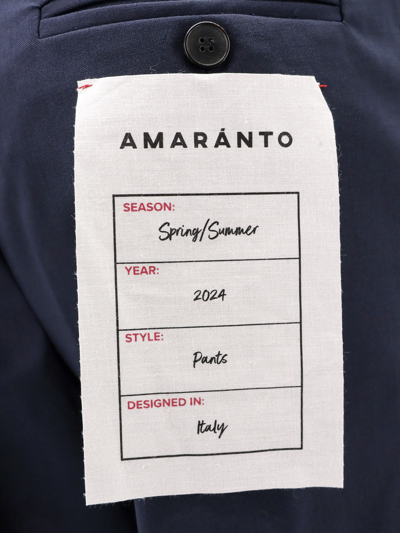Shop Amaranto Trouser In Blue