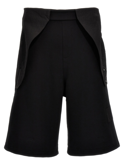 Shop A-cold-wall* Overlay Cargo Bermuda Shorts In Black