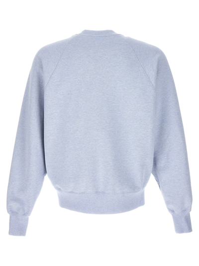 Shop Ami Alexandre Mattiussi Ami De Coeur Sweatshirt In Light Blue