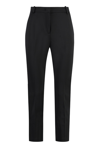 Shop Pinko Bello Straight-leg Trousers In Black