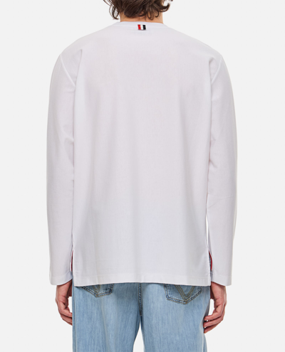 Shop Thom Browne Cotton Oversized T-shirt In White