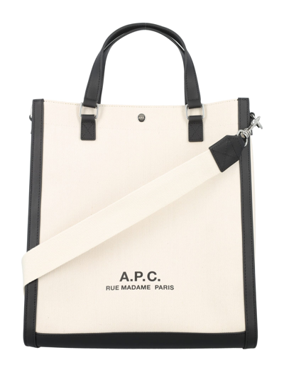 Shop Apc Camille 2.0 Tote Bag In Beige
