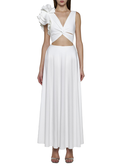 Shop Maygel Coronel Dress In Off White