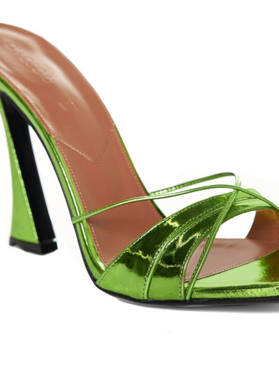 Shop D’accori Sandals In Chameleon Green
