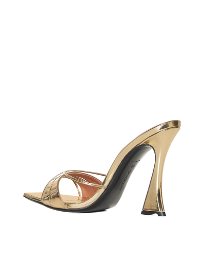 Shop D’accori Sandals In Liquid Gold