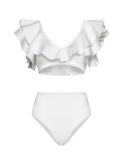 Shop Maygel Coronel Swimwear In Off White