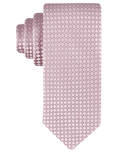 Shop Calvin Klein Men's Christy Medallion Tie In Pink