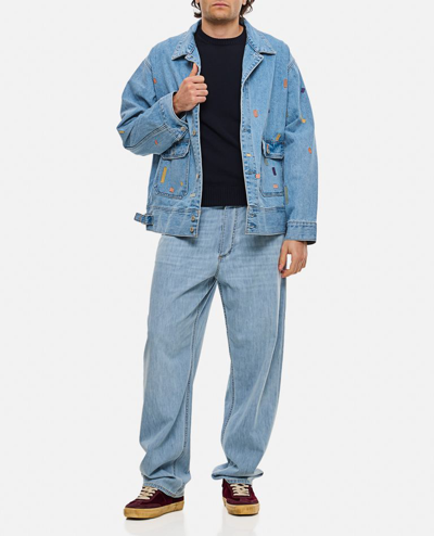 Shop Levi Strauss & Co Utility Trucker Jacket In Sky Blue