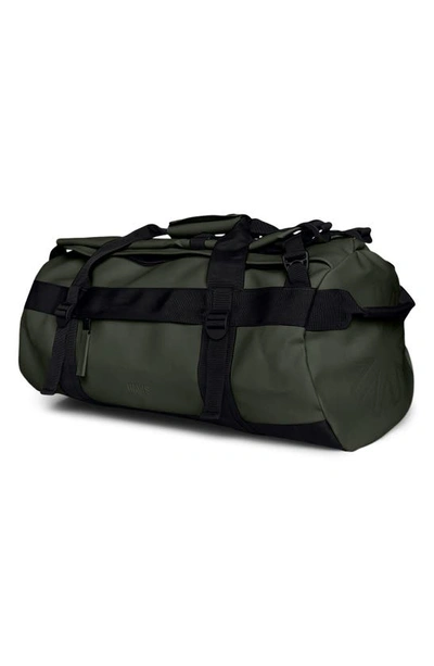 Shop Rains Small Texel Waterproof Duffle Backpack In Green