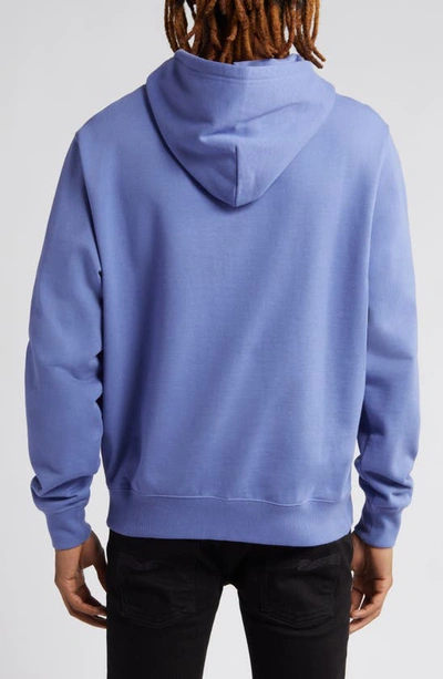 Shop Billionaire Boys Club Hunt For The Moon Embroidered Hoodie In Bleached Denim